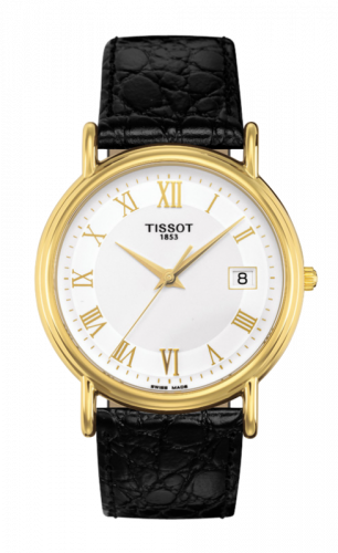 Carson Quartz 33.7 Yellow Gold / Silver / Strap