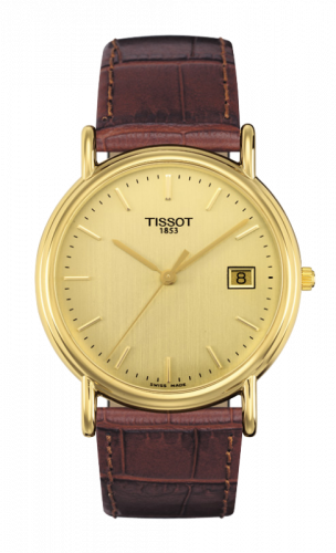Carson Quartz 33.7 Yellow Gold / Champagne / Strap