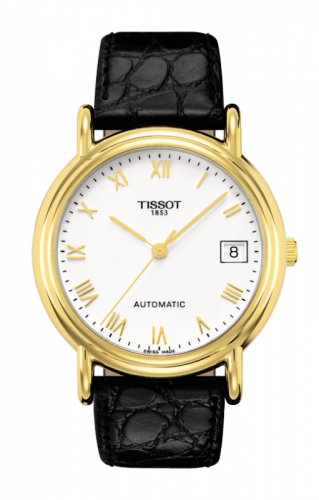 Carson Automatic 35.5 Yellow Gold / White / Strap