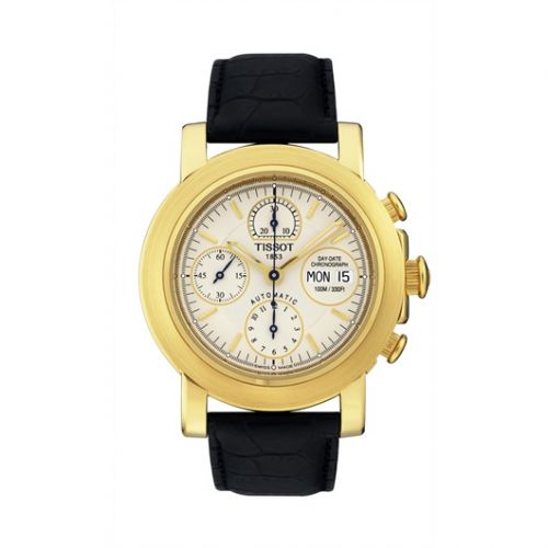T-Lord Chronograph Automatic Yellow Gold / Silver / Strap