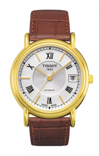 Carson Automatic 35.5 Yellow Gold / Silver / Strap