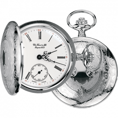 Tissot Savonnette Mechanical Brass / Palladium / White