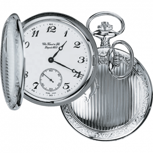 Tissot Savonnette Mechanical Brass / Palladium / White