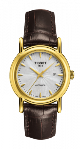 Carson Automatic 29.7 Yellow Gold / Silver / Strap
