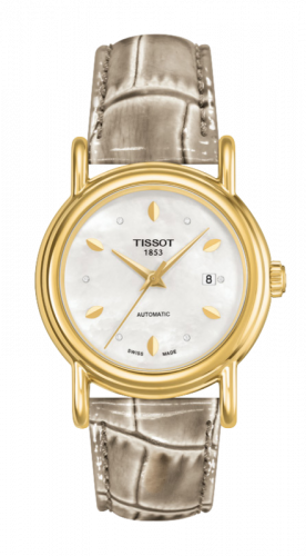 Carson Automatic 29.7 Yellow Gold / MOP / Alligator