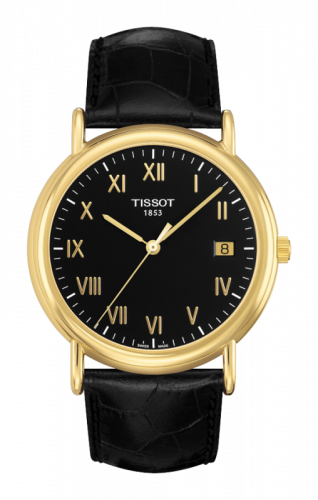 Carson Quartz 40 Yellow Gold / Black / Strap