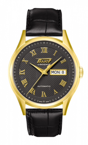 Visodate Automatic Yellow Gold / Black / Strap