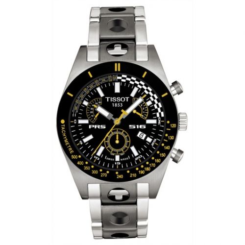 PRS 516 Quartz Chronograph 40 Stainless Steel / Black / Bracelet