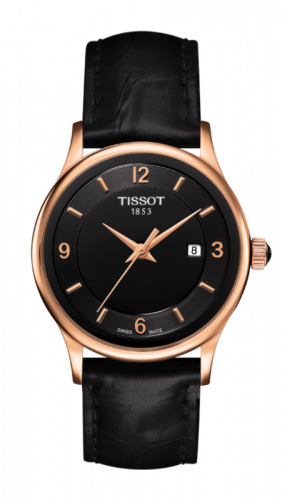 Rose Dream Quartz Ladies Steel Back Black