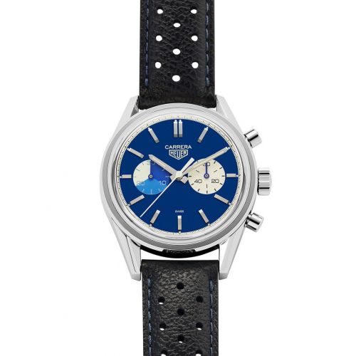 Carrera Calibre 18 41 Stainless Steel / The Rake & Revolution Blue Dreamer