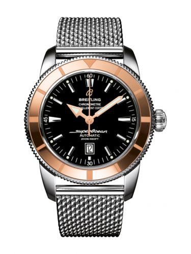 Superocean Heritage 46 Stainless Steel / Red Gold / Black / Milanese