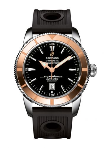 Superocean Heritage 46 Stainless Steel / Red Gold / Black / Rubber