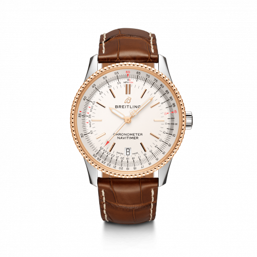 Navitimer 1 38 Automatic Stainless Steel / Red Gold / Silver / Croco / Folding