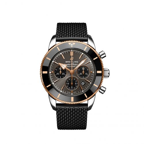 Superocean Heritage II B01 Chronograph 44 Stainless Steel / Red Gold / Grey