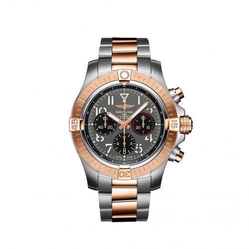 Avenger B01 Chronograph 45 Stainless Steel / Red Gold / Anthracite / Bracelet