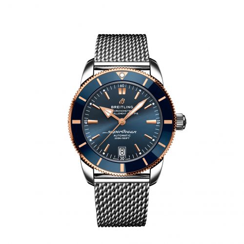 Superocean Heritage II B20 Automatic 42 Stainless Steel / Red Gold / Blue / Bracelet