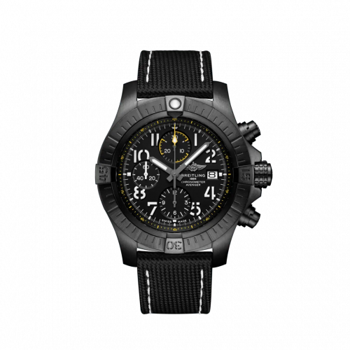 Avenger Chronograph 45 Night Mission / Black / Military / Pin