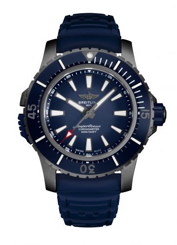 Superocean II 48 Titanium / Blue / Rubber / Pin
