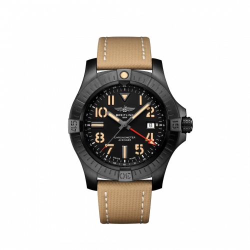 Avenger Automatic GMT 45 Night Mission / Black / Military / Pin