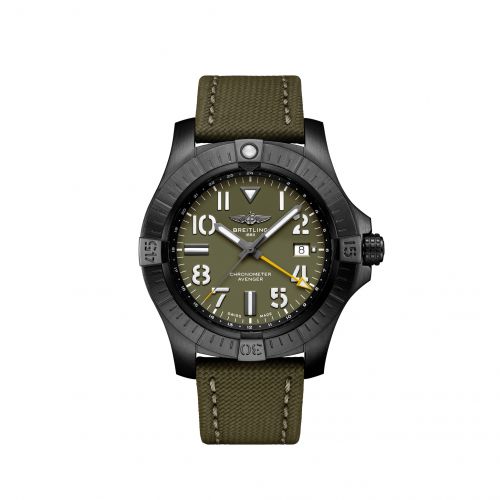 Avenger Automatic GMT 45 Night Mission / Green / Military / Pin