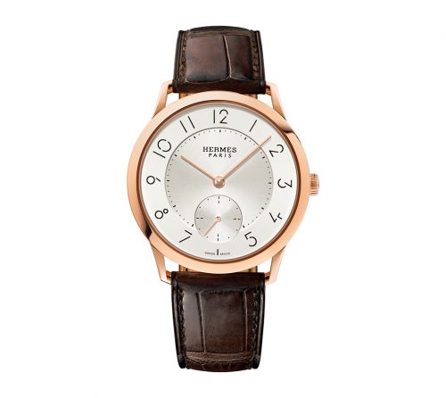 Slim d'Hermès GM Rose Gold / Silver