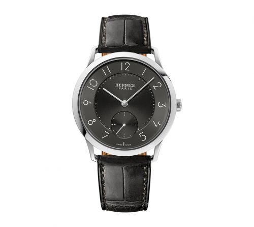 Slim d'Hermès GM Stainless Steel / Graphite