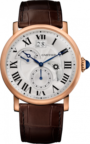 Rotonde de Cartier Second Time Zone Day / Night Pink Gold / Silver