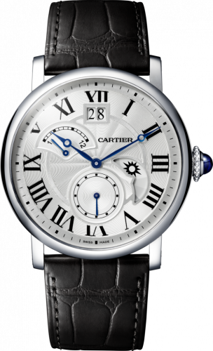 Rotonde de Cartier Second Time Zone Day / Night Stainless Steel / Silver