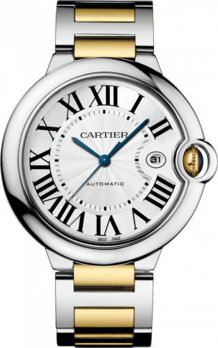 Ballon Blue de Cartier 42 Automatic Stainless Steel / Yellow Gold / Silver / Bracelet