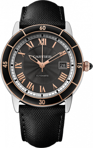 Ronde Croisière de Cartier Stainless Steel / Pink Gold /Grey