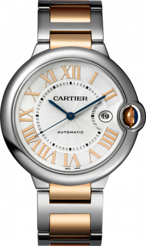 Ballon Blue de Cartier 42 Automatic Stainless Steel / Pink Gold / Silver / Bracelet