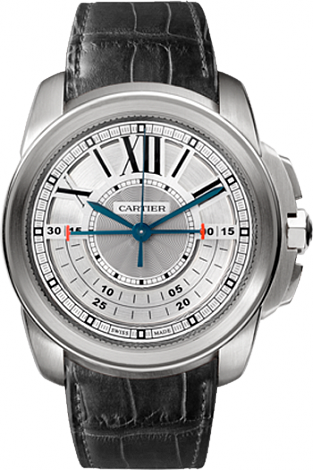 Calibre de Cartier Central Chronograph White Gold / Silver