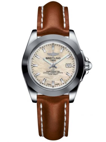 Galactic 32 Sleek Edition Stainless Steel / Pearl / Calf