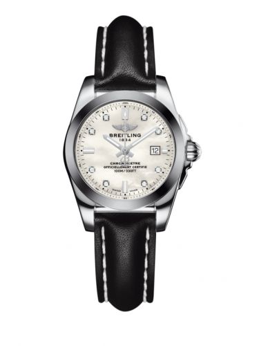 Galactic 29 Stainless Steel / Pearl Diamond / Calf