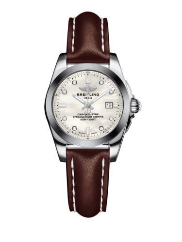Galactic 29 Stainless Steel / Pearl Diamond / Calf