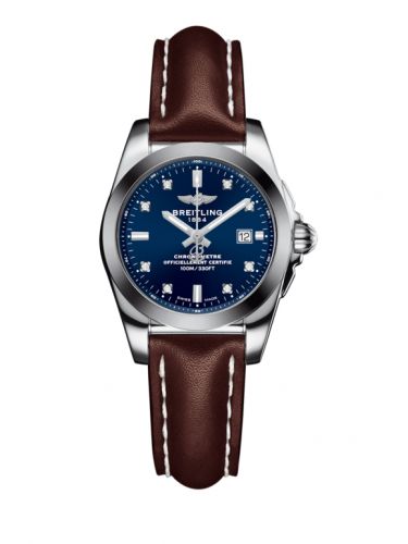 Galactic 29 Stainless Steel / Horizon Blue Diamond / Calf