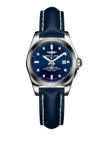 Galactic 29 Stainless Steel / Horizon Blue Diamond / Calf