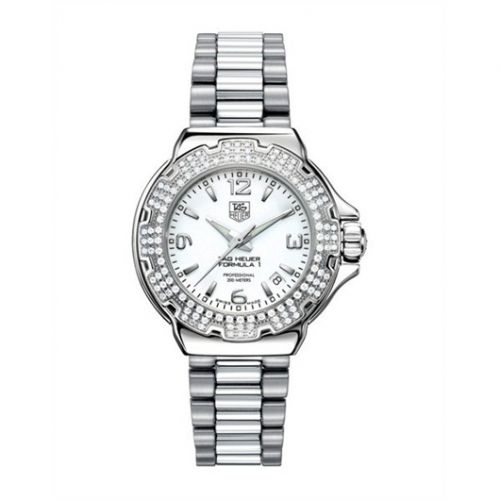 Formula 1 Quartz 37 Stainless Steel / Diamond / White / Bracelet