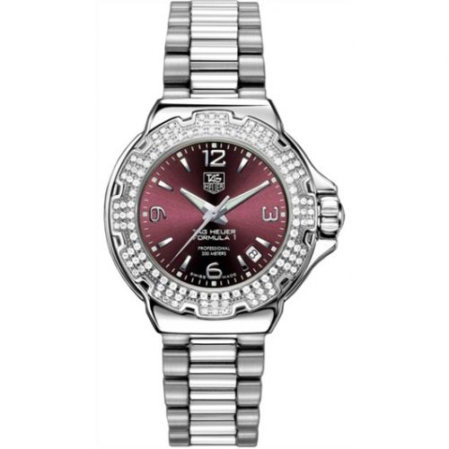 Formula 1 Quartz 37 Stainless Steel / Diamond / Purple / Bracelet