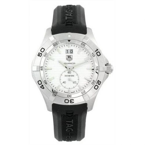 Aquaracer 300M Big Date 41 Stainless Steel / Silver / Rubber