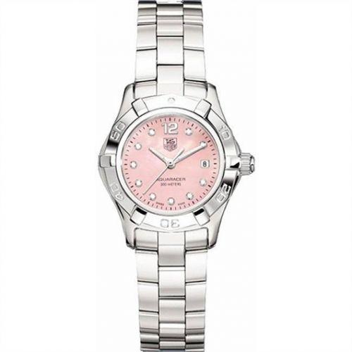 Aquaracer 300M Quartz 27 Stainless Steel / Pink MOP - Diamond / Bracelet