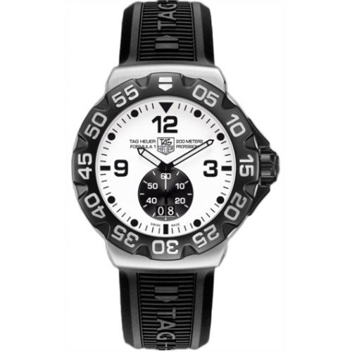 Formula 1 Big Date 44 Stainless Steel / White / Rubber