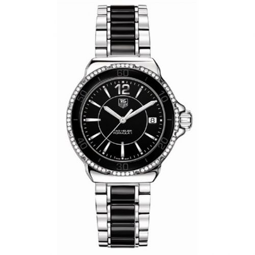 Formula 1 Quartz 37 Stainless Steel / Diamond / Black / Bracelet