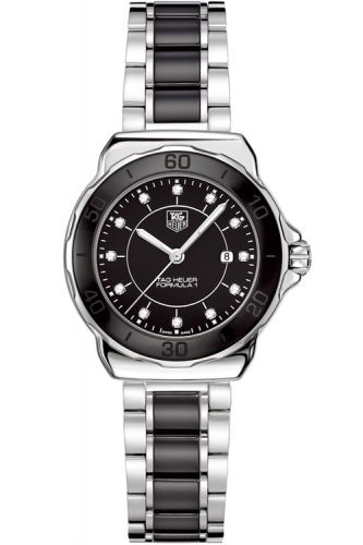 Formula 1 32 Stainless Steel / Black - Diamond / Bracelet