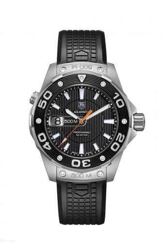 Aquaracer 500M Quartz 43 Stainless Steel / Black / Rubber