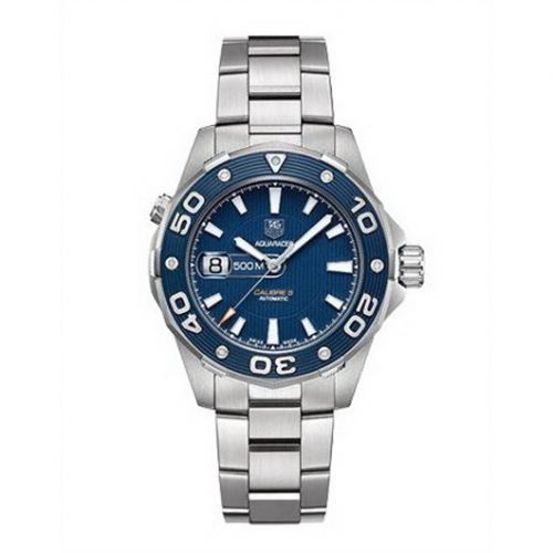 Aquaracer 500M Calibre 5 43 Stainless Steel / Blue / Bracelet