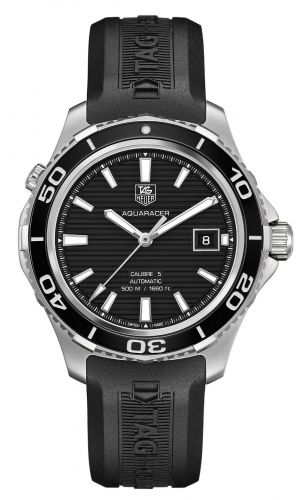 Aquaracer 500M Calibre 5 41 Stainless Steel / Black / Rubber