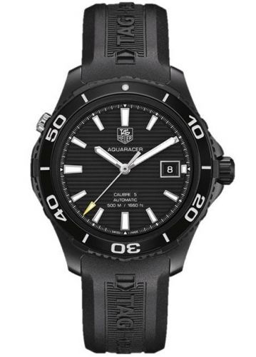 Aquaracer 500M Calibre 5 41 Titanium PVD / Black / Rubber