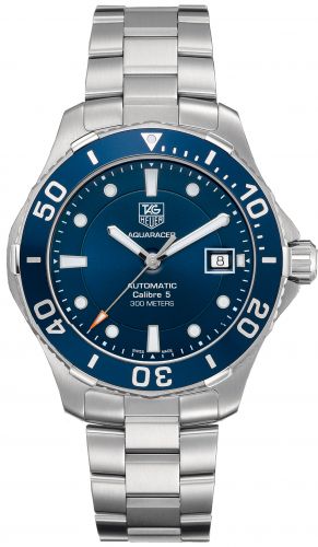 Aquaracer 300M Calibre 5 41 Stainless Steel / Blue / Bracelet