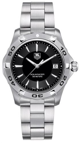 Aquaracer 300M Quartz 39 Stainless Steel / Black / Bracelet